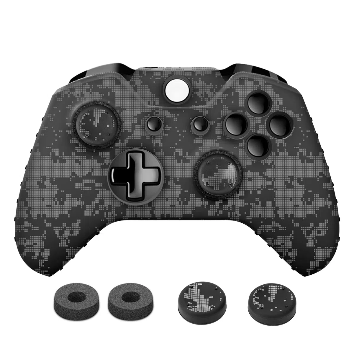 NiTHO Gaming Kit per Controller Xbox One, Include Protettiva Silicone Cover, Anelli di Precisione, Copri Levette Analogiche, Migliora il Controllo del Gioco e la Precisione di Mira per Xbox One - Camo