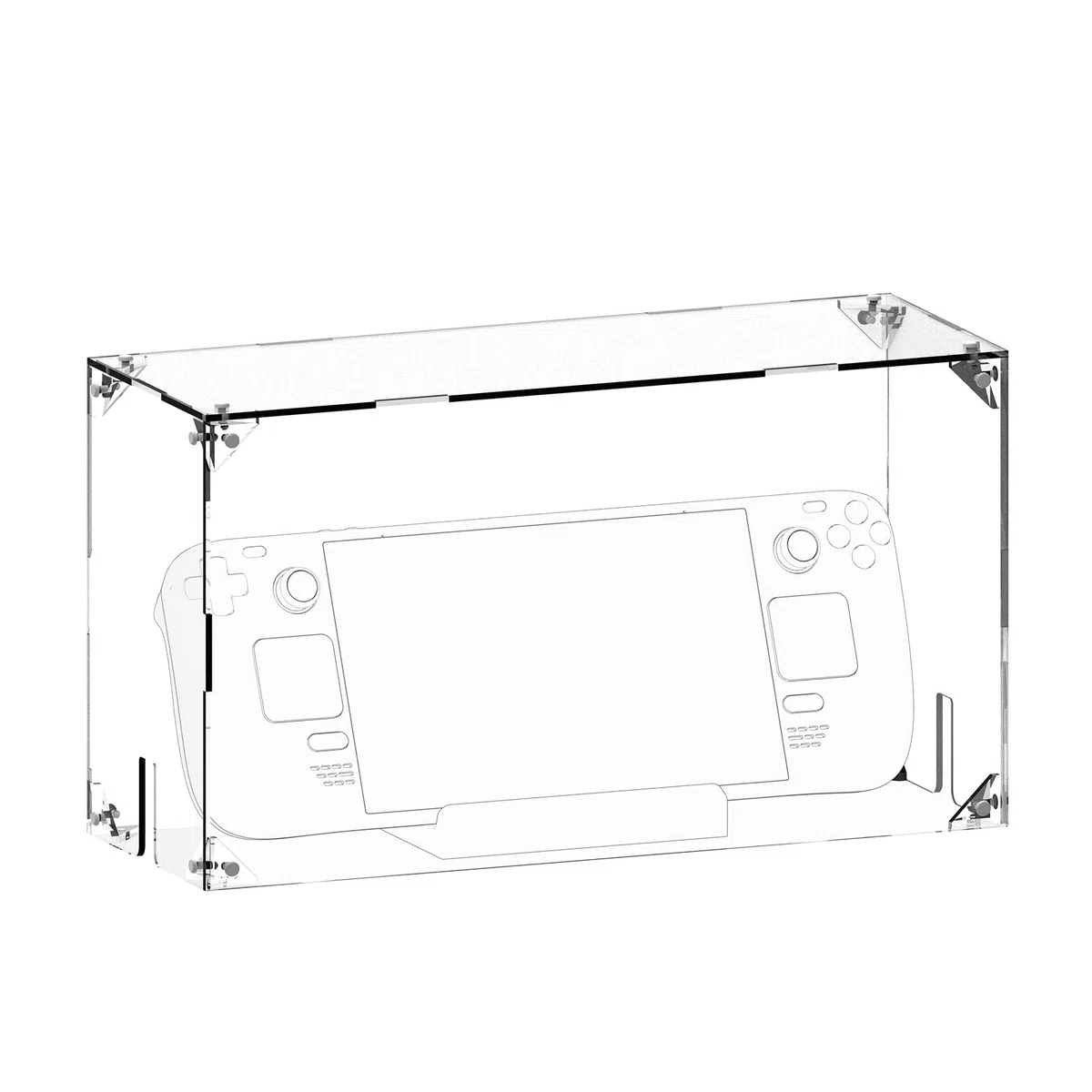 Geekria Acrylic Dust Cover Transparent Dust Guard Compatible with Steam Deck Charging Dock, Anti Scratch Waterproof Protective Clear Acrylic Cover Display Box