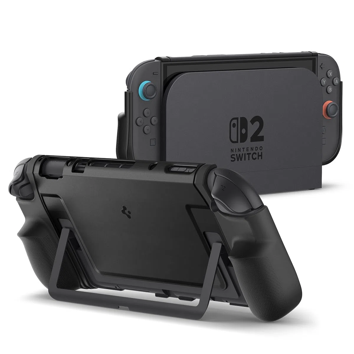 Spigen Custodia Dual Grip Compatibile con Nintendo Switch 2 2025 - Nero