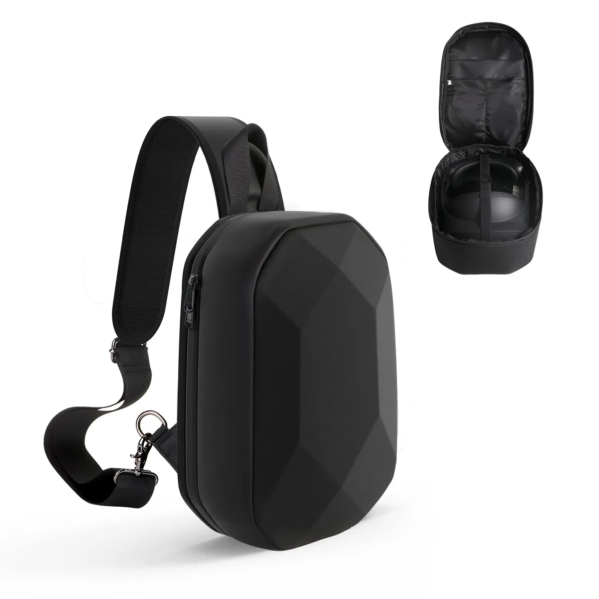 JSVER Custodia rigida per Quest 3s/3/2, custodia da viaggio per Meta Quest 3/per Quest 3s/per Quest 2, custodia per il trasporto compatibile con Elite Strap VR Headset Gamepad Controller Accessori