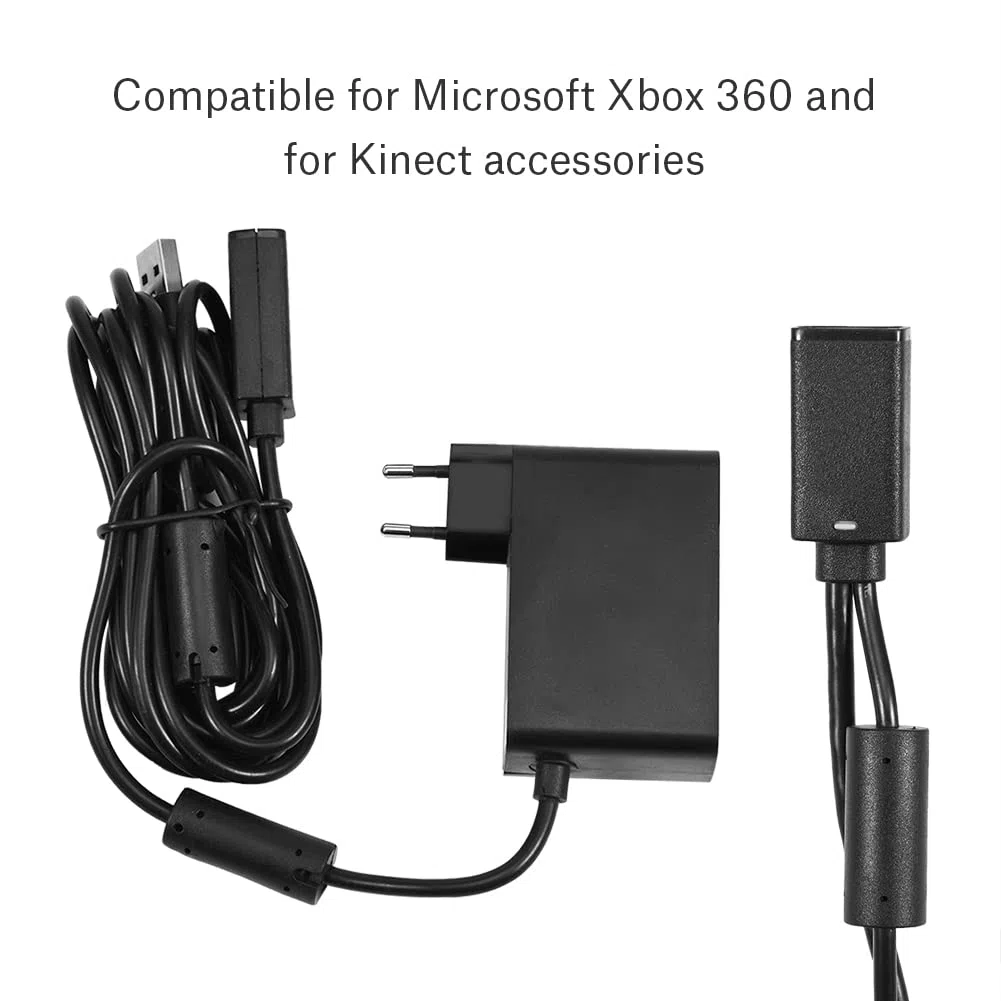 Adattatore di Alimentazione, Adattatore per Cavo di Alimentazione USB per Caricabatterie Sensore Kinect 360