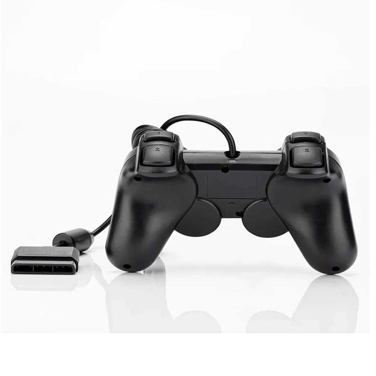 Hovlian 2 Pack PS2 Wired Controller,Double Shock Gamepad Compatible with PS2 Controller (Black 2 PACK)