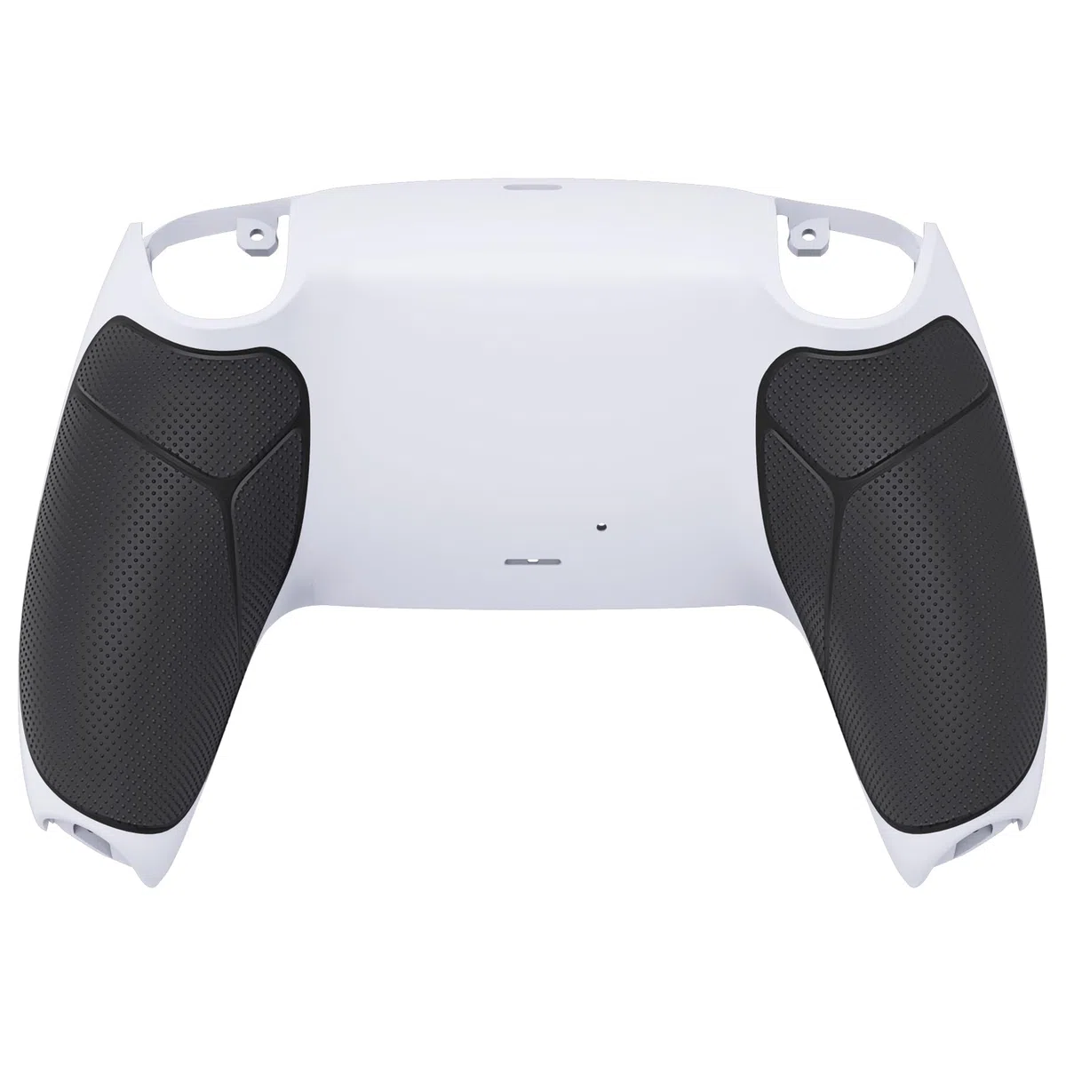 eXtremeRate Cover Posteriore per ps5 Controller BDM-010 020 030 040 050 060,Custodia Grip Gomma Scocca Copertura Ricambio Compatibile con ps5 Controller-Bianco&Nero