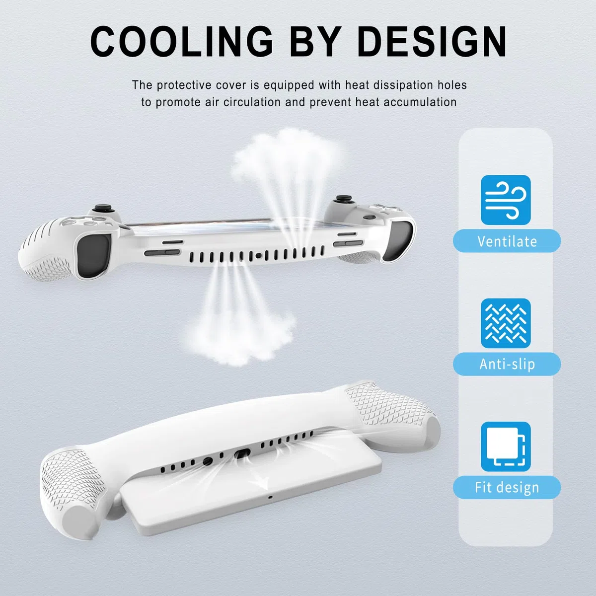 AriKroii 6 in 1 Set di Accessori per PlayStation Portal,Custodia per PS Portal Remote Player,per PS Portal Storage Bag,Cover per PS Portal,2 Confezioni di Pellicola per lo Schermo in Vetro Temperato