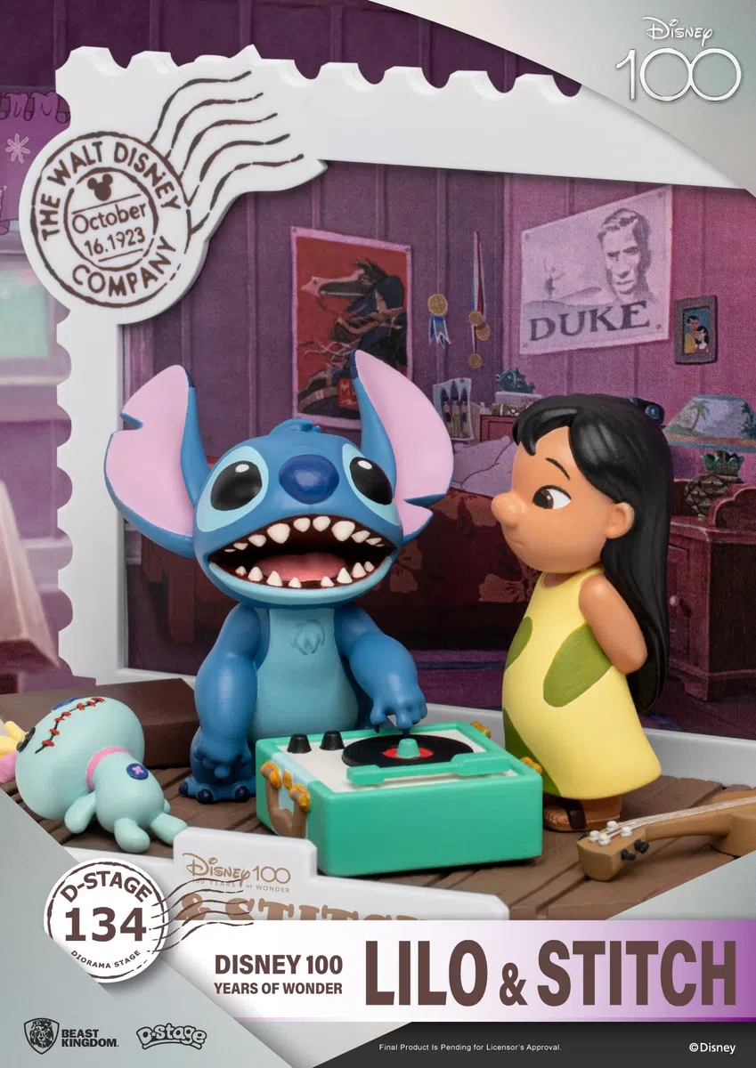 92437 - disney:100th anniversary d-stage - lilo & stitch - lilo e stitch statua 12cm