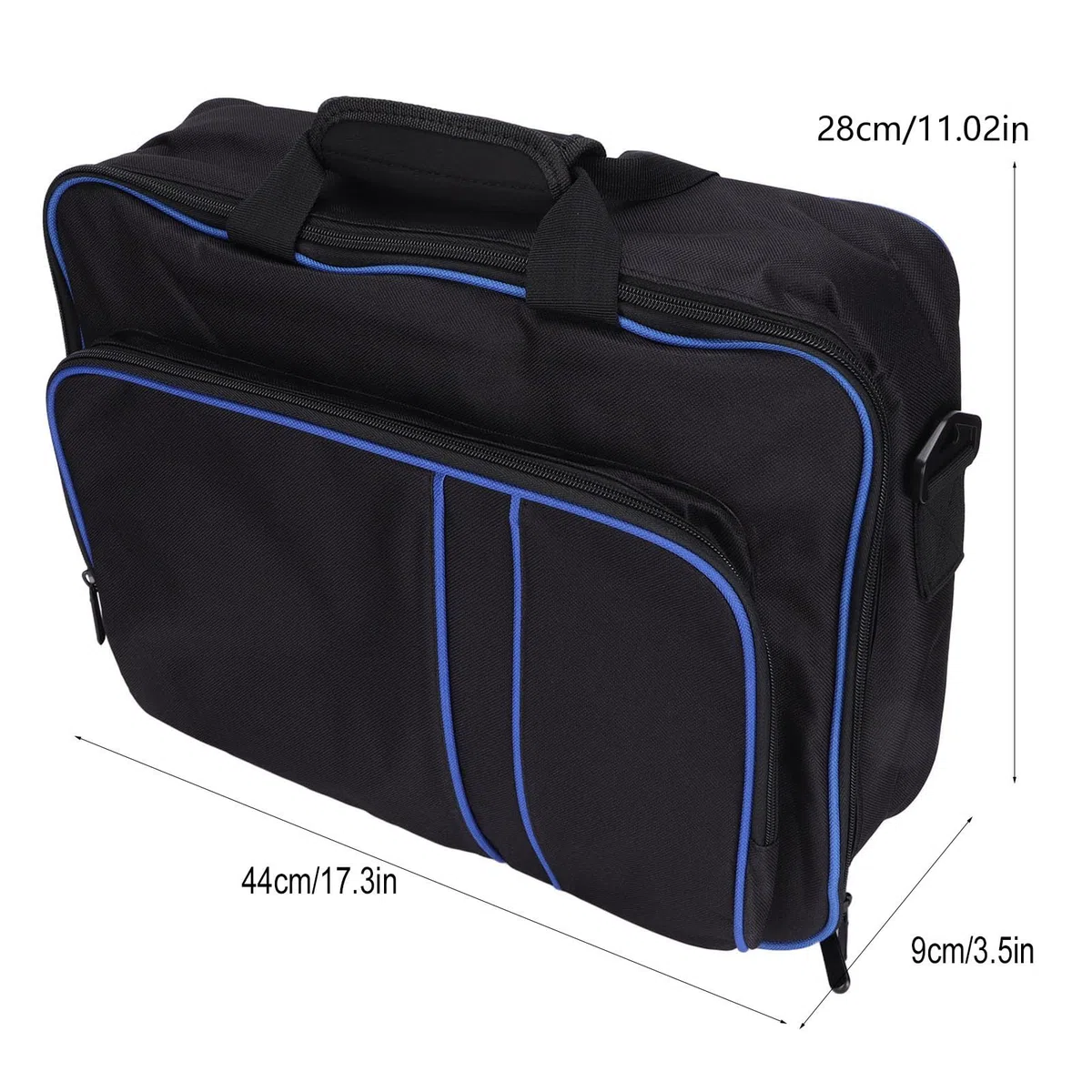 per Custodia da Trasporto, Custodia Protettiva Rigida per Console Custodia da Viaggio, Grande Capacità Ergonomica per Console di Gioco/controller/auricolare/scheda di Gioco (Blu