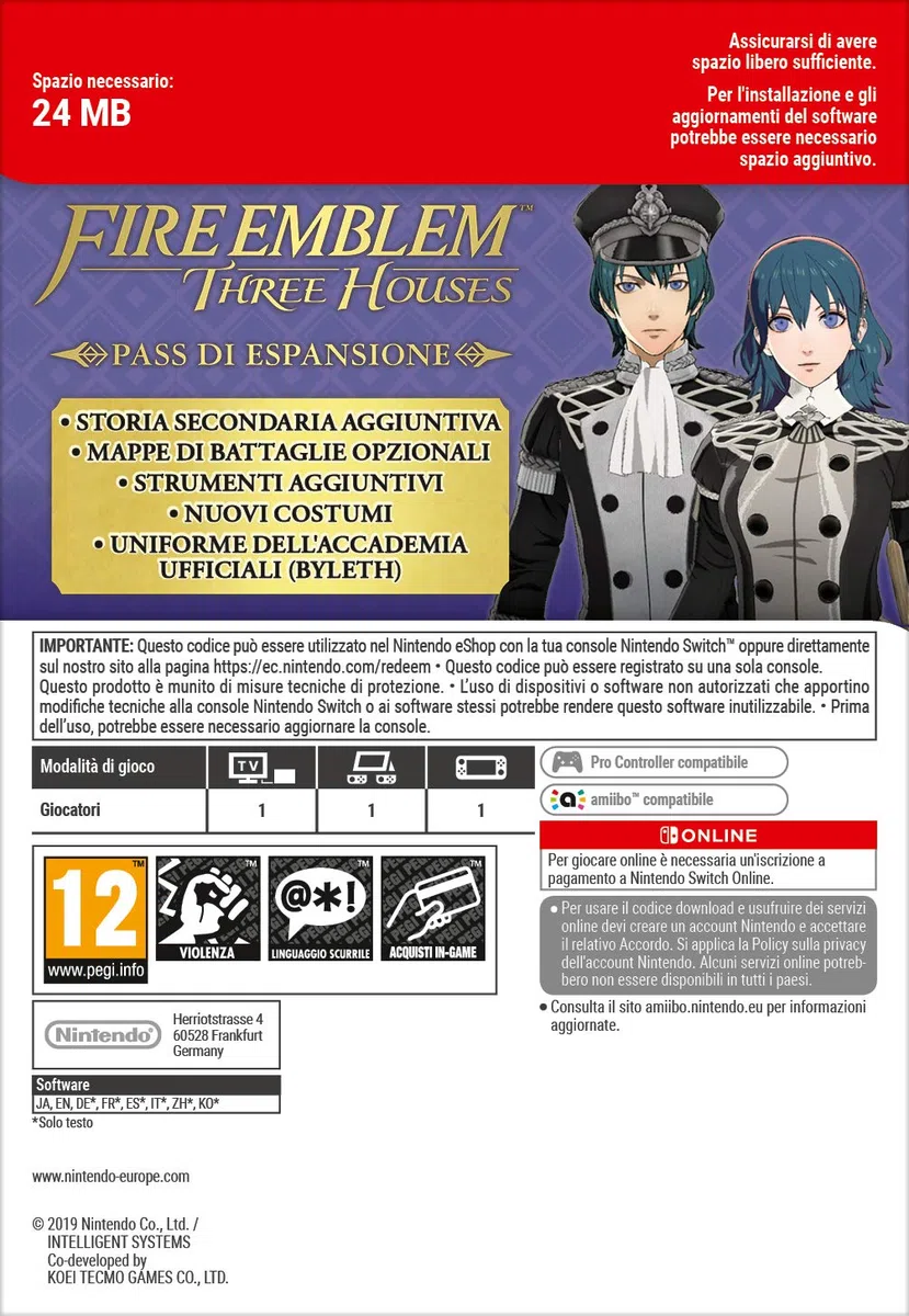 Fire Emblem Three Houses - Expansion Pass | Switch - Download Code