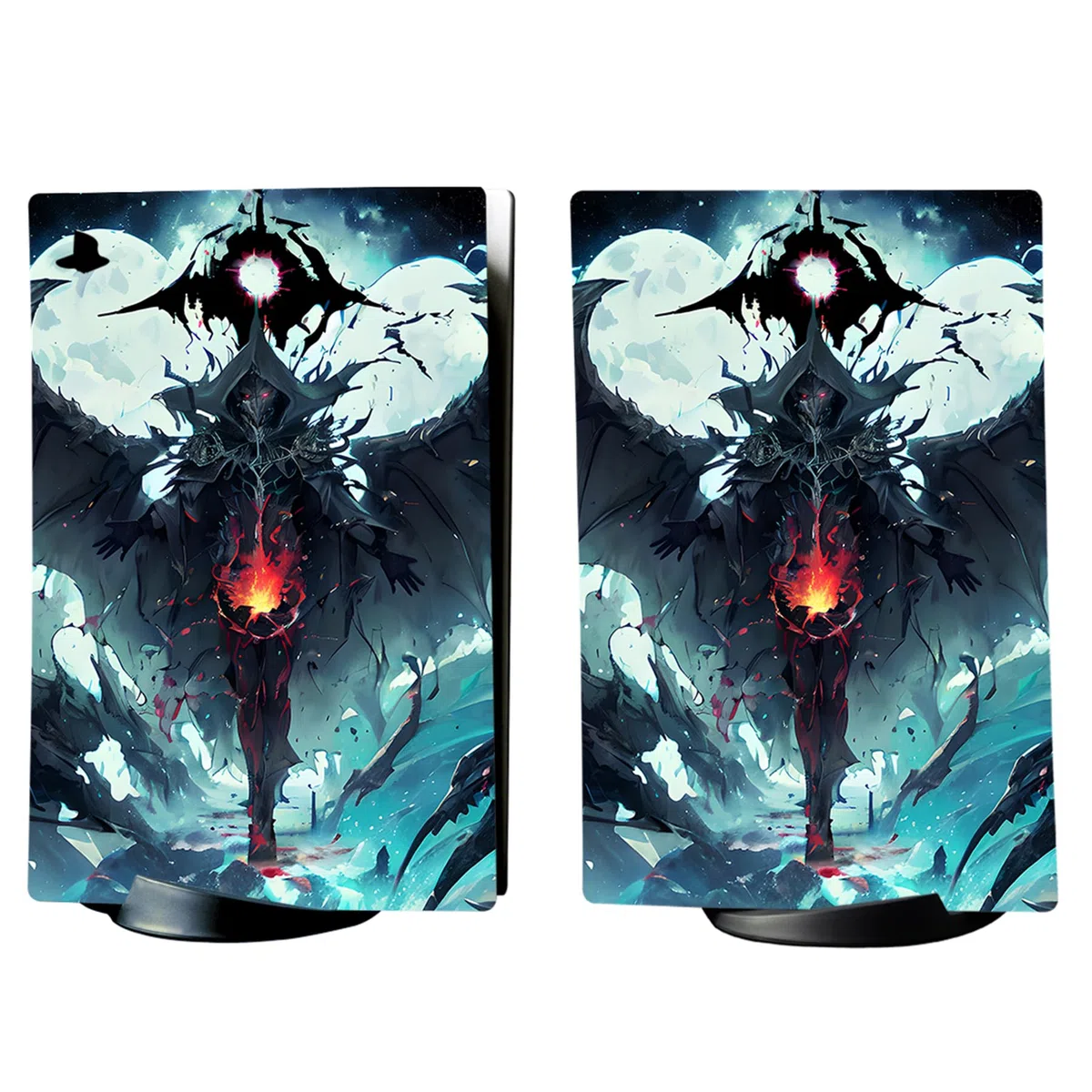 playvital Adesivo Skin per ps5 Console&Controller&Telecomando&Cuffie&Base di Ricarica Cover Sticker Decal Vinile per ps5 Digital Edition-Campo del Diavolo (PFDTM092)