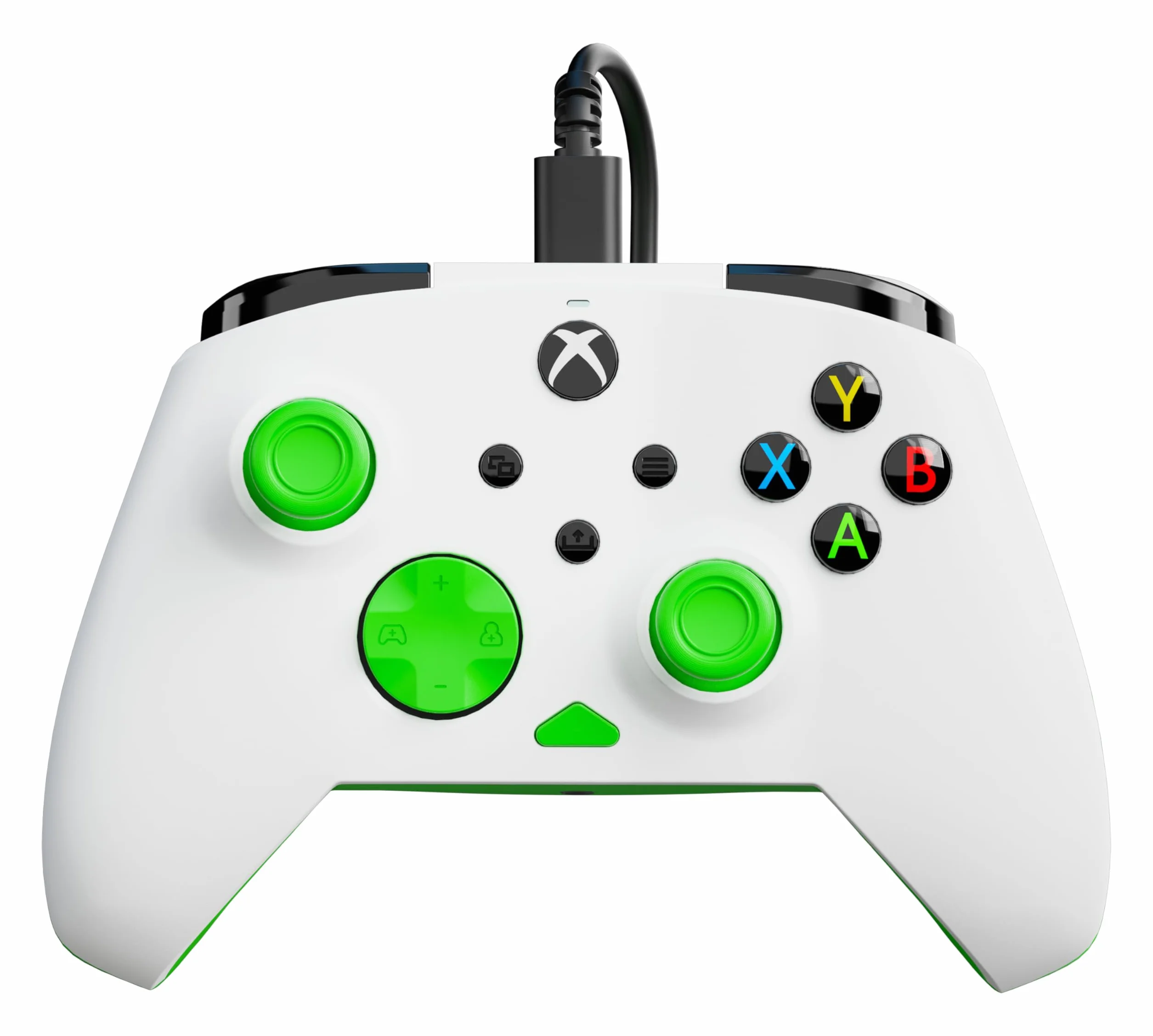 Turtle Beach Rematch Core Bianco/Verde - Gamepad cablato - Con licenza per Xbox Series XS, Xbox One e PC - Pulsanti audio, motori Rumble e grilletti a impulsi, cavo da 3 m