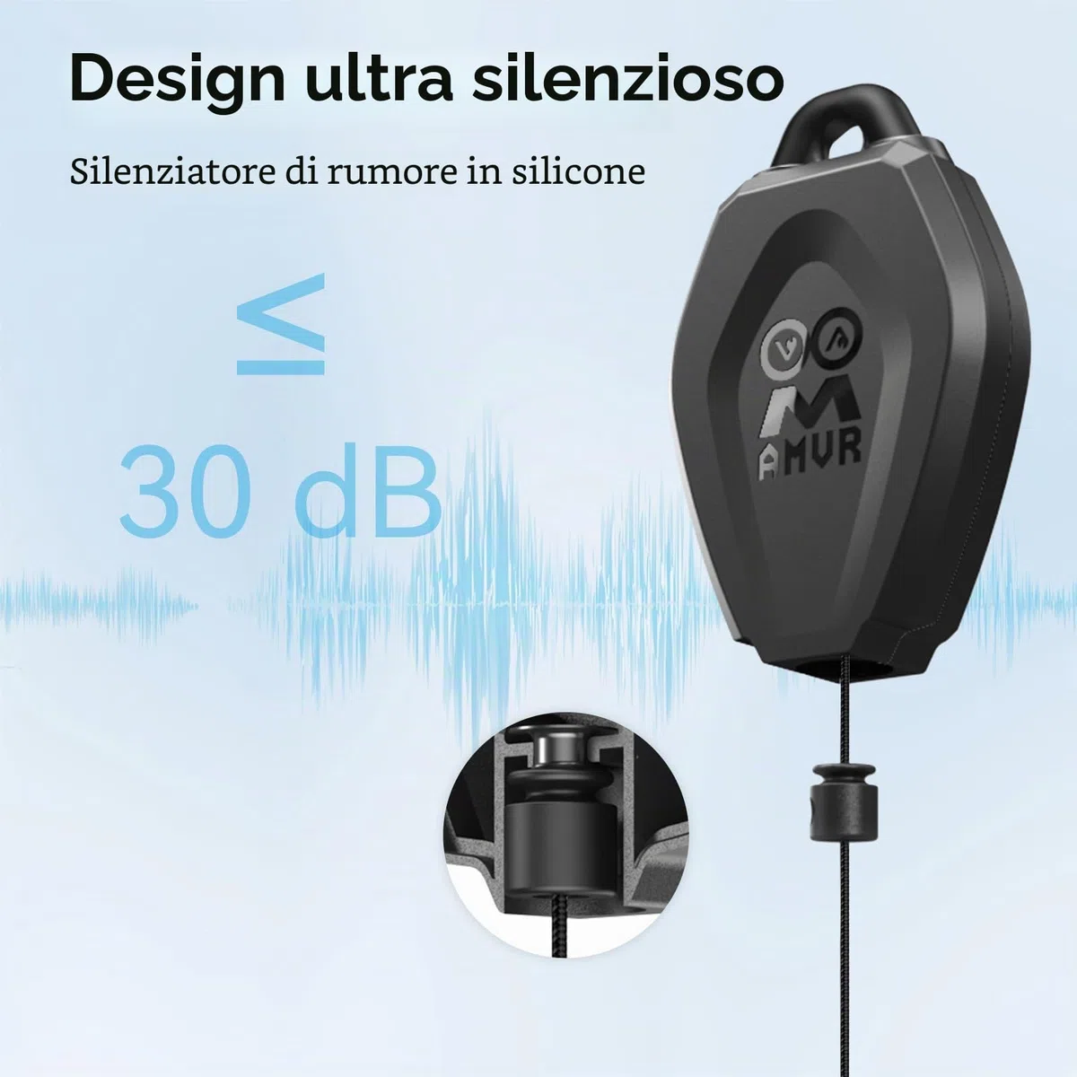 AMVR Gestione cavi VR, 6 confezioni di sistema retrattile a soffitto per Quest 3S/3/2/PSVR/PSVR 2/Rift/Rift S/Valve Index/HTC Vive/Vive Pro/HP Reverb G2/PSVR Link Cable (nero)
