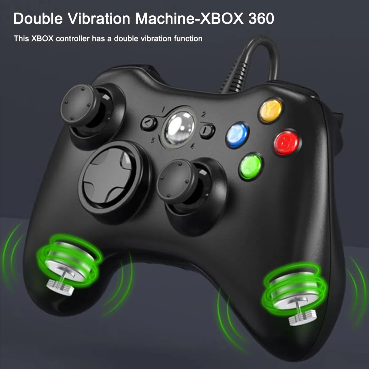 Lunriwis Controller per PC Xbox 360, USB Wired Gamepad Ergonomico per Xbox 360 PC Windows 7/8/10