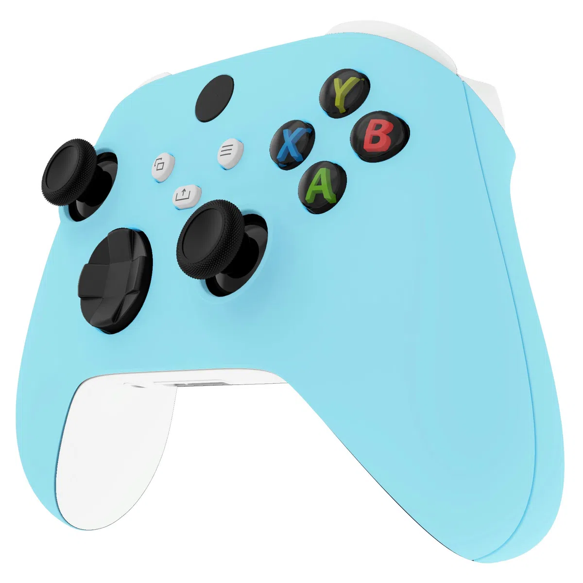 eXtremeRate Cover Joystick Custodia Copertura Frontale con Impugnatura Grip Pannello DIY Ricambio per Xbox Series X S Controller Model 1914-Celeste