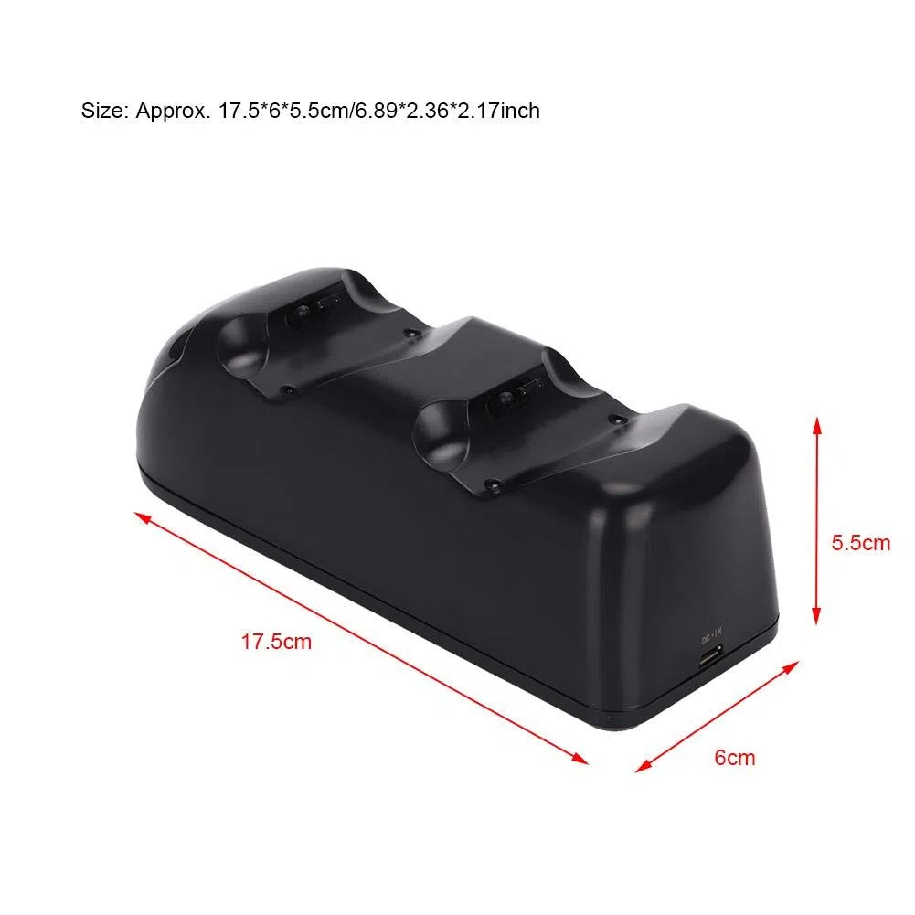 Caricabatterie Controller, Dual USB Ricarica Rapida Stazione di Ricarica Controller con Display a LED per Controller/S