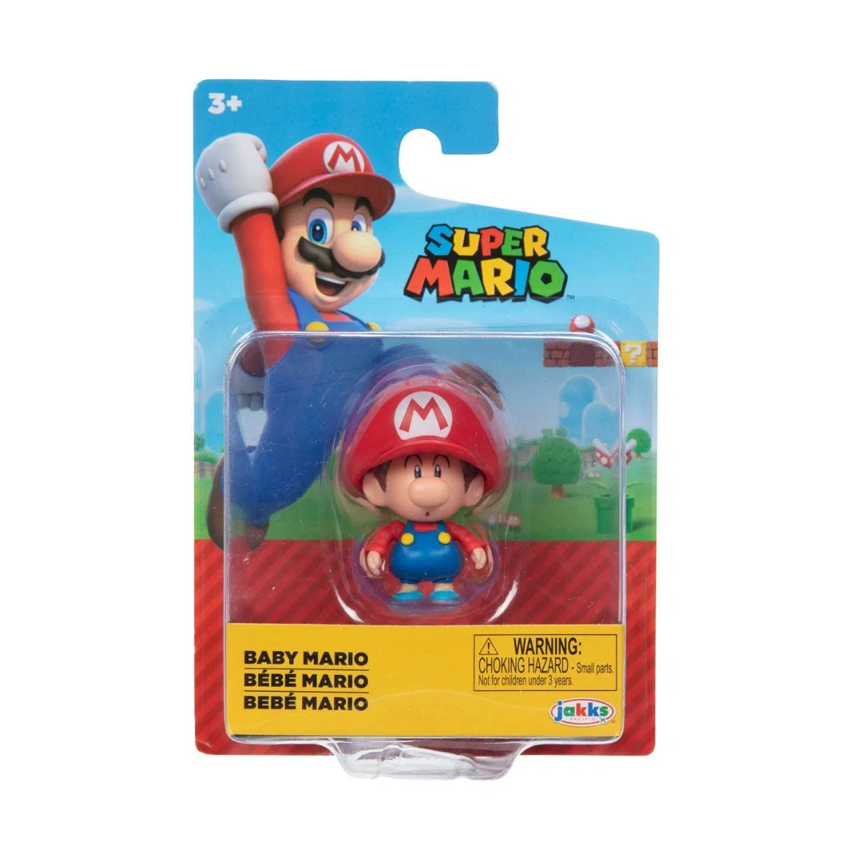 Super Mario World of Nintendo - Mini personaggio di Baby Mario, 6,3 cm