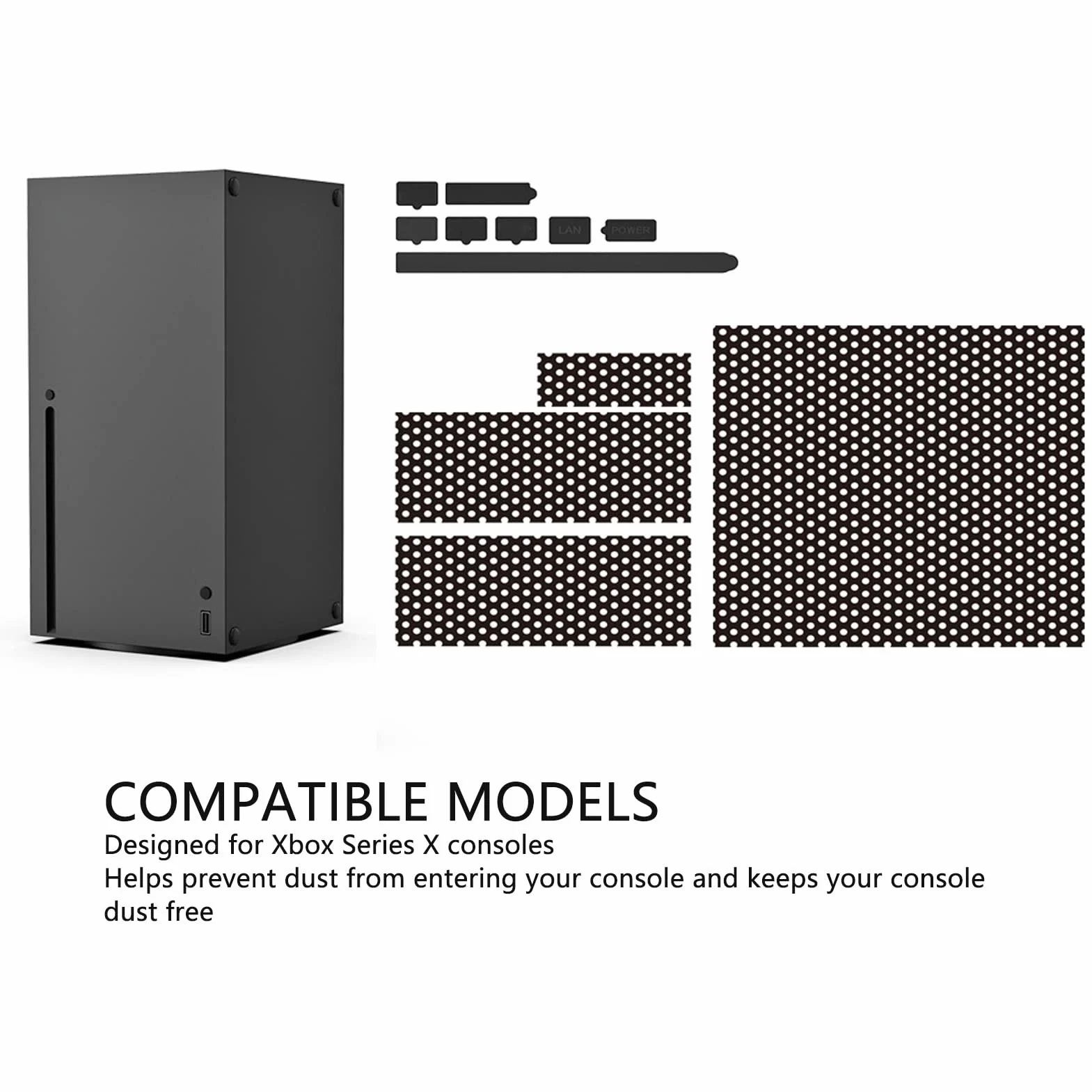Filtro Antipolvere per Series X, con Tappi Antipolvere in Silicone, Coperchio del Filtro Antipolvere di Sfiato Coperchio del Filtro Antipolvere Superiore per Series X