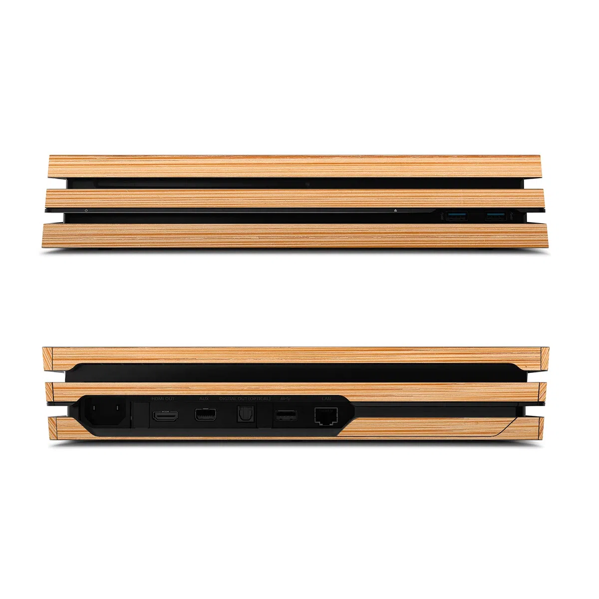Head Case Designs Licenza Ufficiale PLdesign Marrone Chiaro Bamboo Mix Arte Vinile Sticker Gaming Pelle Adesivo Compatibile con Sony Playstation 4 PS4 PRO Console