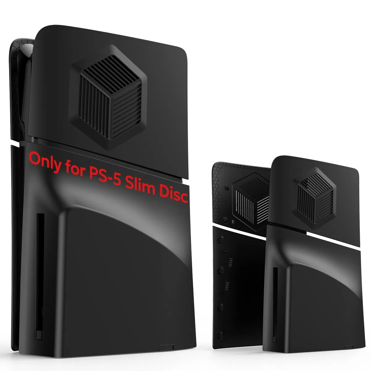 Frontalino Separato per PS-5 Silm Disc Edition, innoAura Cover Separata per PS-5 Silm con Prese di Raffreddamento, Antigraffio Antipolvere Protettiva per PS-5 Silm Piastre Silm per PS-5 Silm Disc
