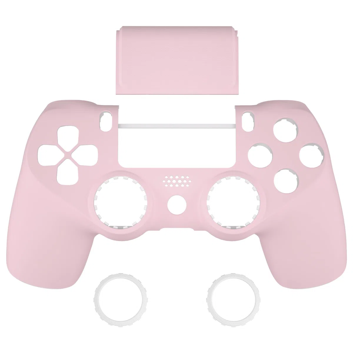 eXtremeRate Cover Custodia Touchpad Compatibile con ps4 PRO Slim Controller,Ghost Copertura Frontale Case Scocca Touchpad Compatibile con ps4 Joystick JDM-040/050/055-Rosa