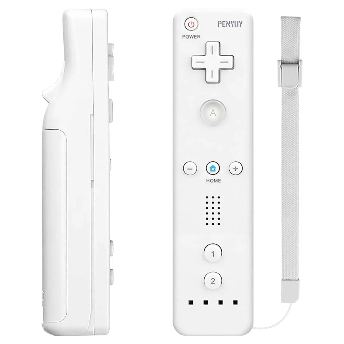 PENYUY Remote Controllers for Wii,Replacement Remote Game Controller Compatible with Nintendo Wii/Wii U, with Silicone Case and Wrist Strap (White)