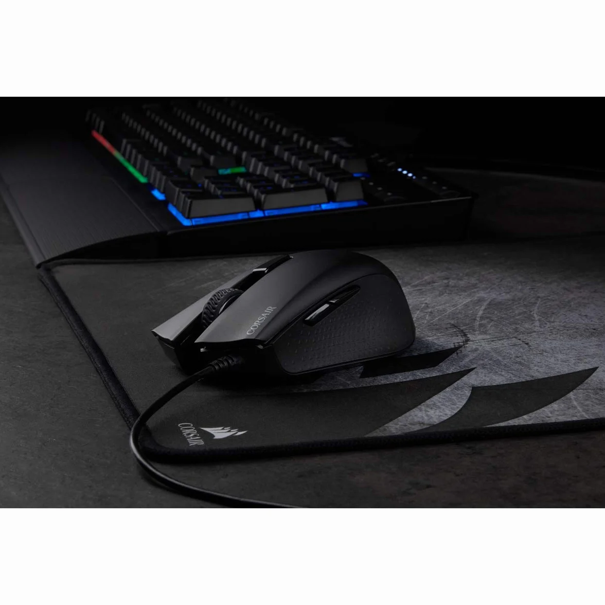 Corsair Harpoon PRO RGB FPS/MOBA Mouse Gaming Ottico, 12000 DPI, Nero