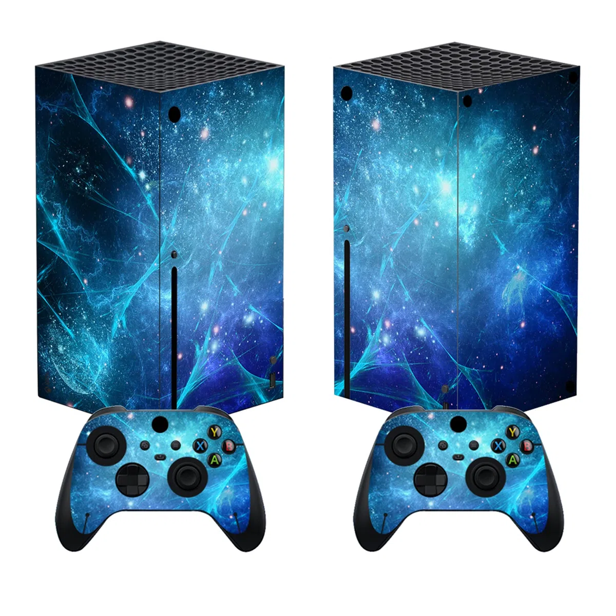 PlayVital Adesivo Skin per Xbox Series X Console&Controller Sticker Decal Cover Vinile per Xbox Series X-Galassia