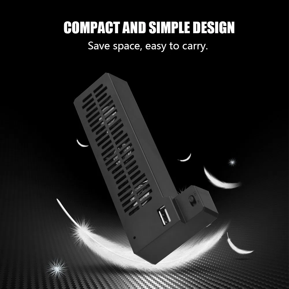 Bewinner Ventola di Raffreddamento Esterna USB Portatile per La Console di Gioco X Supporto per Ventola di Raffreddamento con 3 Mini Ventole di Raffreddamento