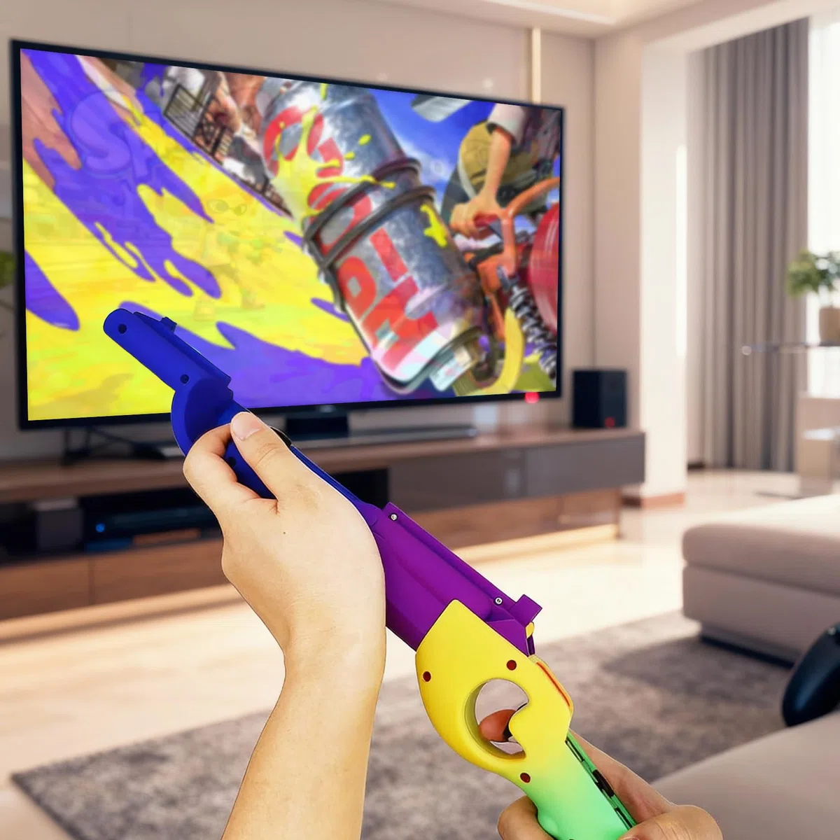 Controller per pistola da gioco Switch/Switch OLED, ricambio per controller per pistola da gioco per Splatoon 3 Shooting Games