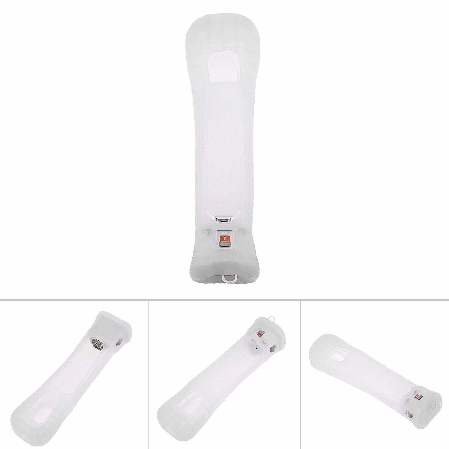 PUSOKEI Adattatore Motion Plus, Acceleratore con Custodia in Silicone, Controller Sensore Motion Plus Esterno per Telecomando , Plug And Play(Bianco)