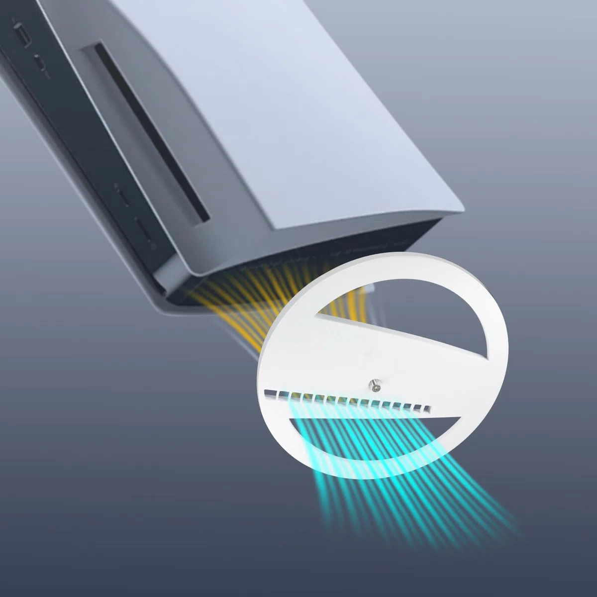 Supporto verticale per PS5 Slim, per disco e digitale, con vite, supporto base, bianco per PS5 Slim