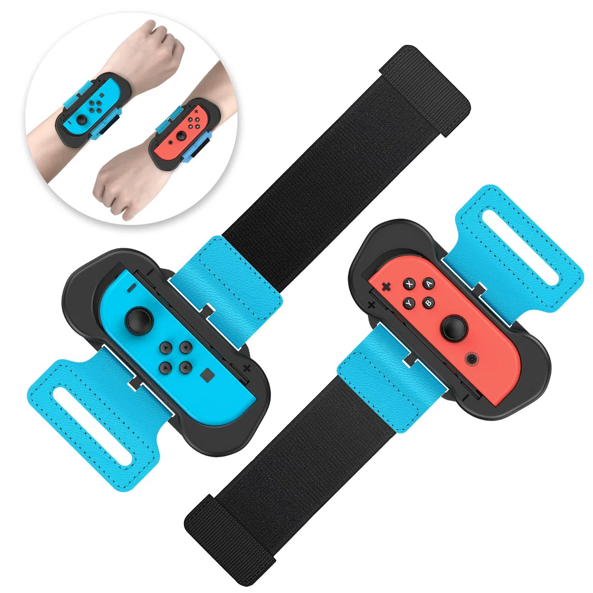 Fasce da Polso per Dance 2025 2024 2023 2022 Switch e per Zumba Burn It Up - Cinghie Elastiche Regolabili aggiornate per Nintendo Switch e Switch OLED Dance, Confezione da 2 bracciali per Adulti e