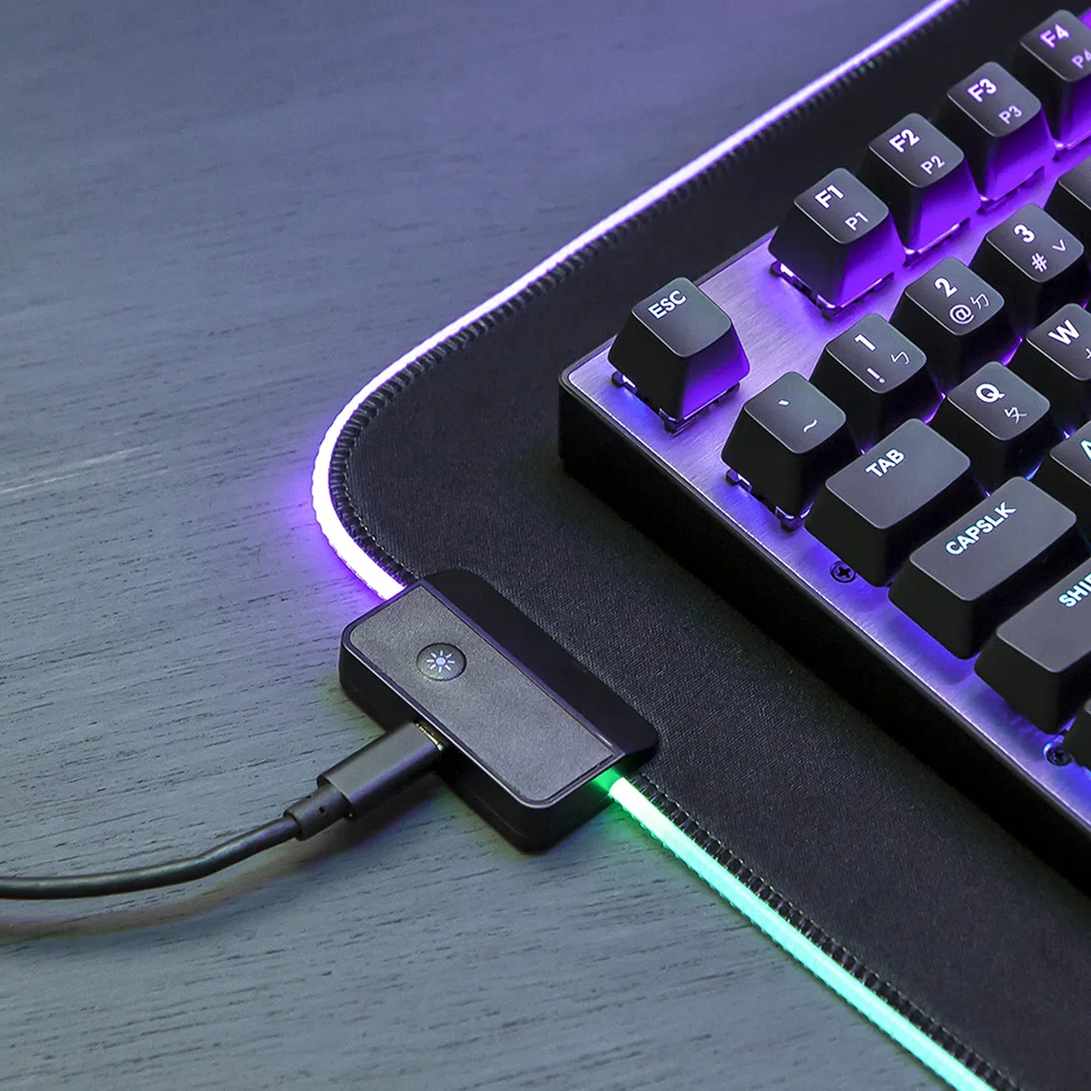 Noua Matrix 800 Tappetino Mouse Gaming RGB RAINBOW XXL 800 * 300 * 4 mm 14 Effetti Luce Mousepad Extra Grande Esteso Superficie Resistente all’Acqua con Base in Gomma Antiscivolo