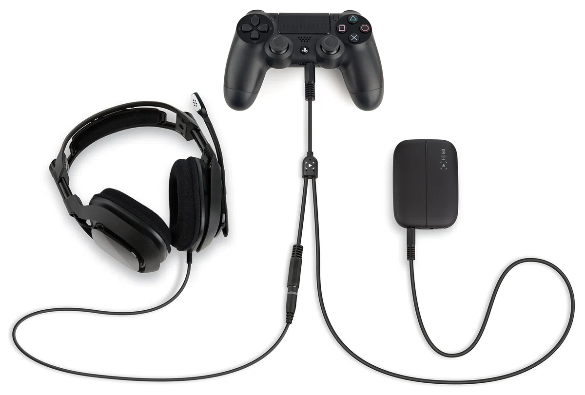 Elgato Gaming Chat Link Adattatore Audio per PS4 e PS4 Pro, Nero
