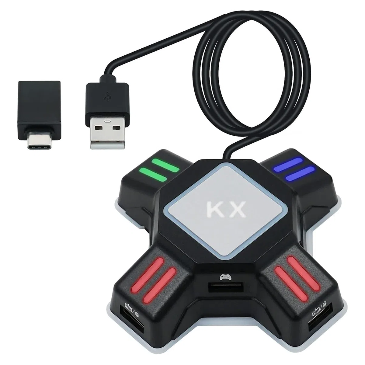 Mcbazel Convertitore KX USB per Tastiera Mouse Gioco Adattatore per PS4/ PS3/ Xbox One/NS Switch Console Convertitore(Non compatibile con Switch2)