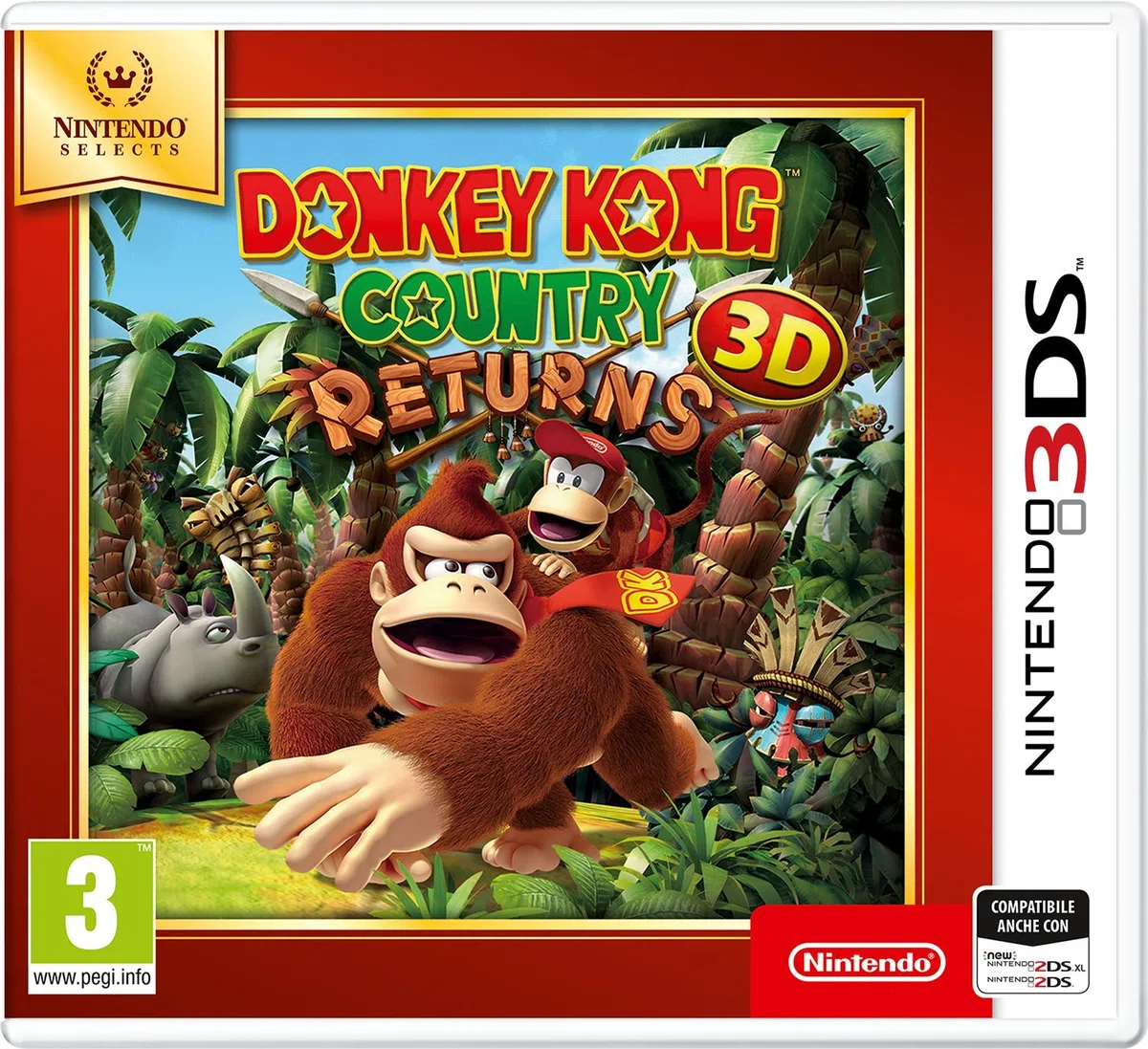 3DS Donkey Kong Country Returns 3D Select - Nintendo 3DS
