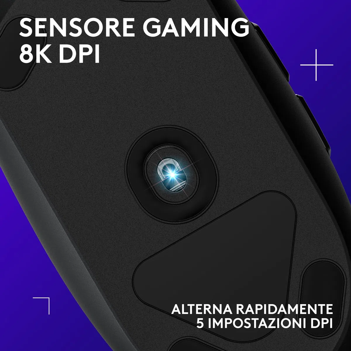 Logitech G G203 LIGHTSYNC Mouse Gaming con Illuminazione RGB, Personalizzabile, 6 Pulsanti Programmabili, Sensore per Gaming, Tracciamento a 8.000 DPI, Peso Ridotto - Nero