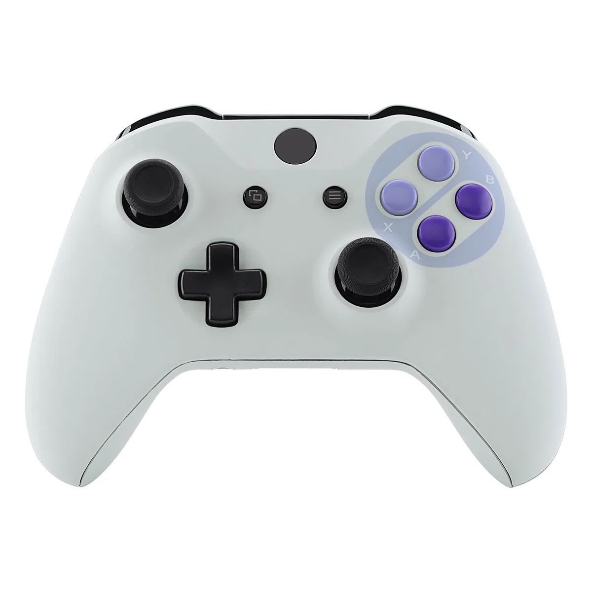 eXtremeRate Cover Grip Ricambio per Xbox One S X Controller Scocca Anteriore Guscio Posteriore Pulsanti Tasti ABXY per Xbox One S X Joystick(Model 1708)-Stile SNES Classic