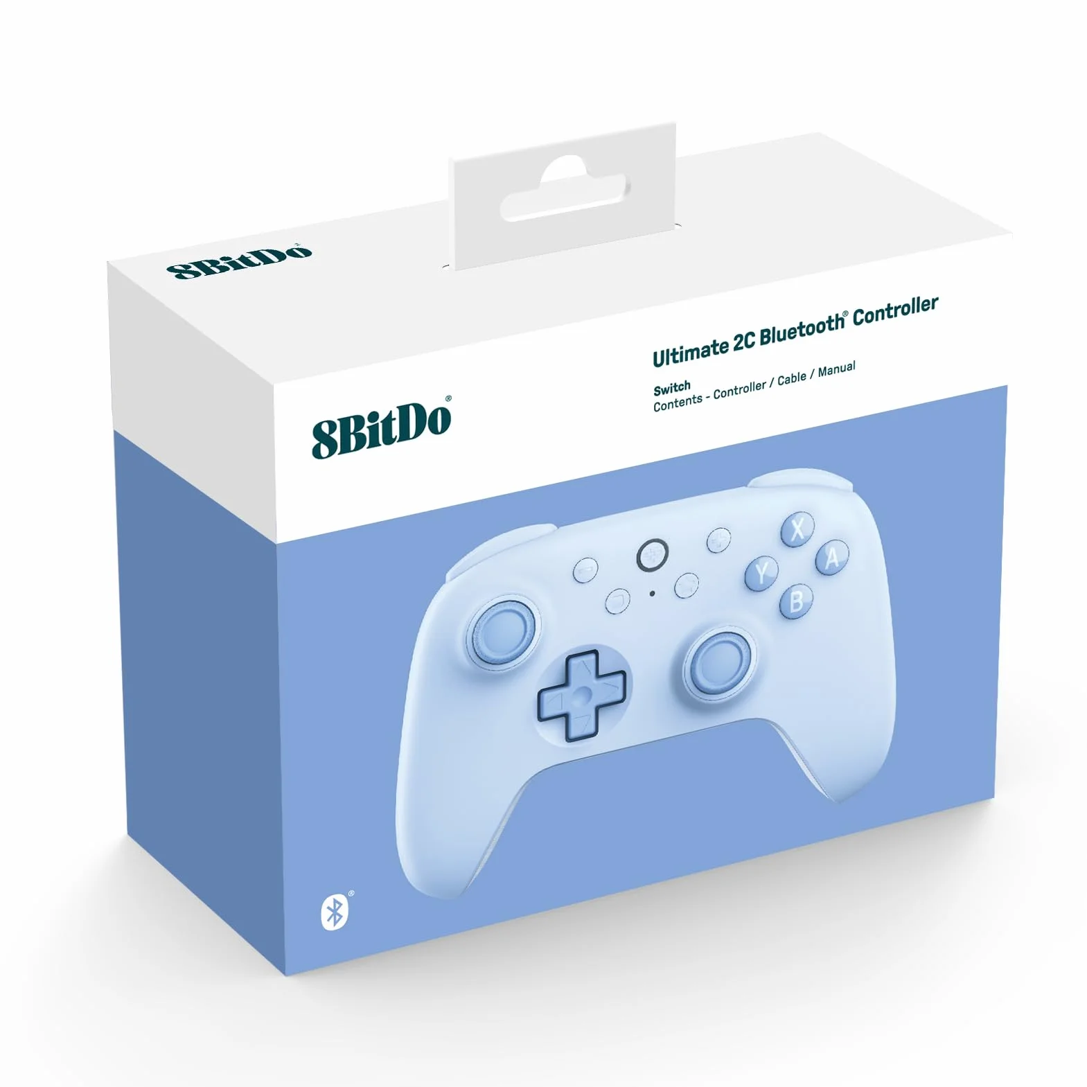 8BitDo Ultimate 2C Bluetooth Controller for Switch, Wireless Controller with 6-Axis Motion Control, Rumble Vibration, Refined D-Pad and Bumpers, and Hall Effect Joysticks (Blue)