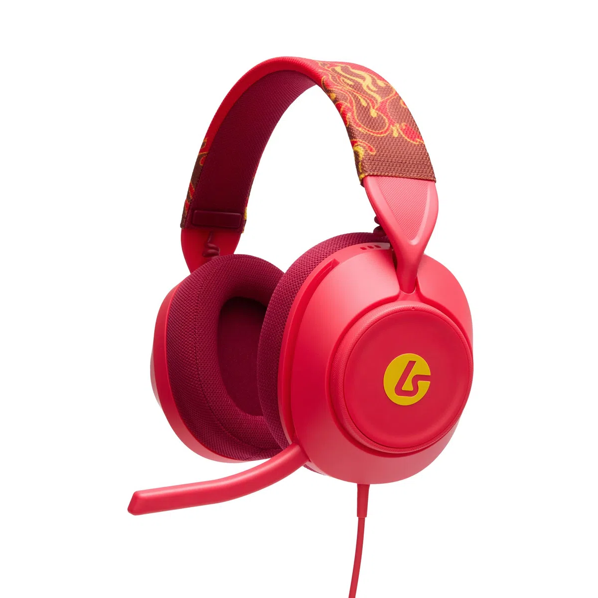 Cuffie da gioco cablate LucidSound LS10X Gen 2 per Xbox Series X|S - Incendio rosso, licenza ufficiale, comfort superiore, controlli audio rapidi, microfono flip-to-mute