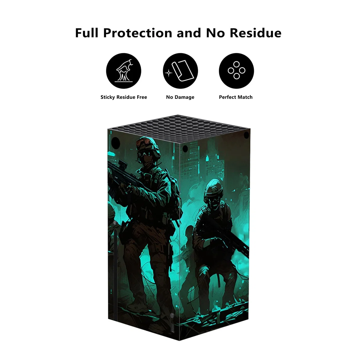 PlayVital Adesivo Skin per Xbox Series X Console&Controller,Sticker Decal Cover Vinile per Xbox Series X-Impavidità