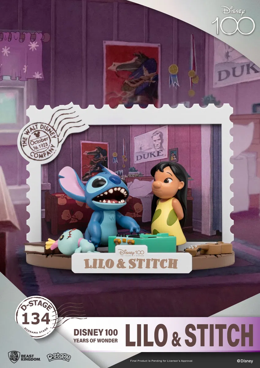 92437 - disney:100th anniversary d-stage - lilo & stitch - lilo e stitch statua 12cm