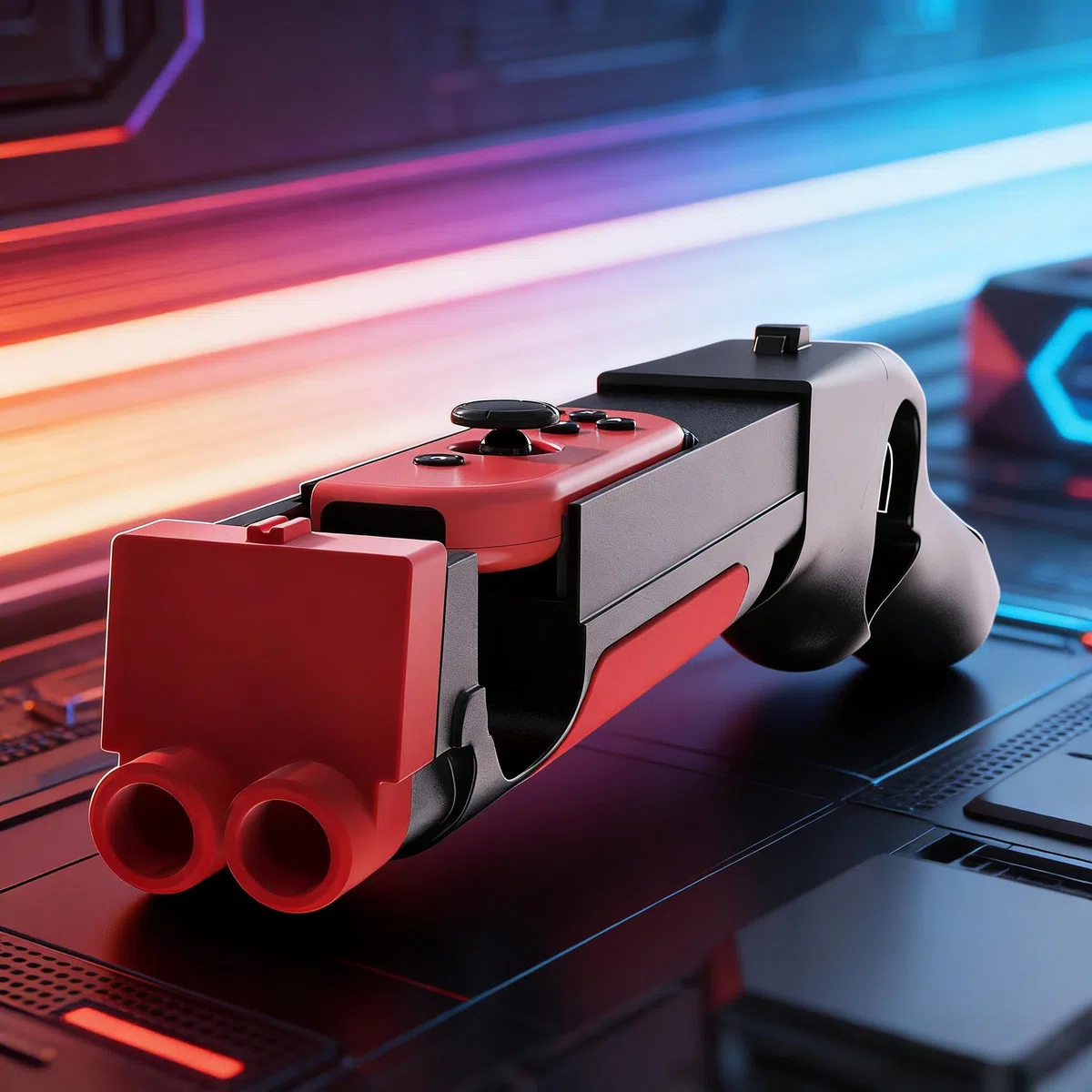 GAMSURFING Controller per pistola da gioco per Nintendo Switch/Switch OLED JoyCons Shooting Games, Sniper Elite 3, Big Buck Hunter, Resident Evil e altri, per Switch Hand Grip Shooting Games