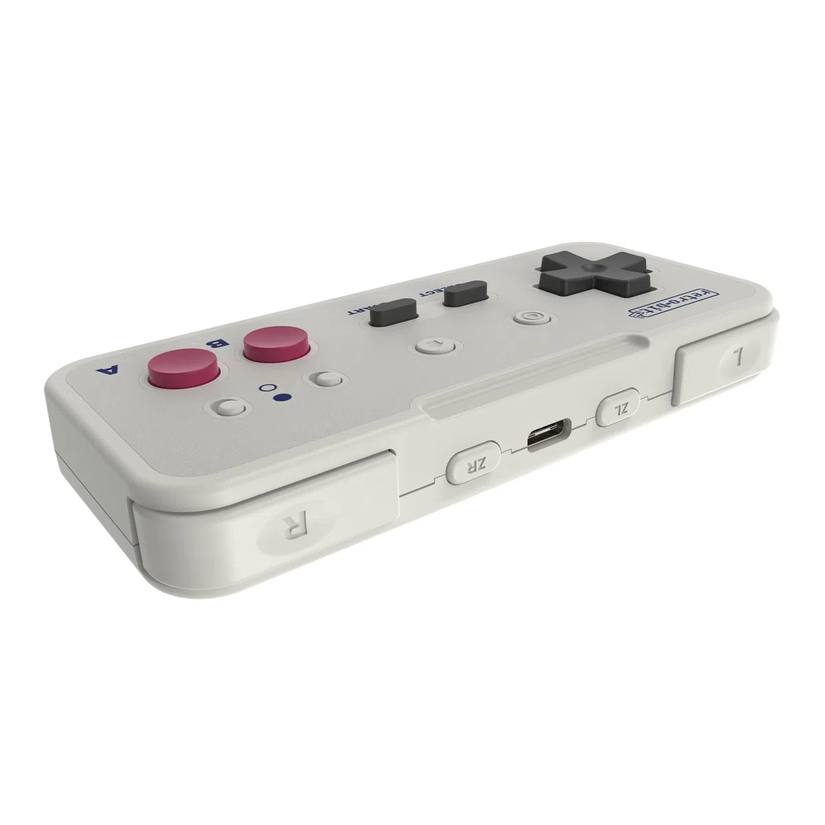 Retro-Bit Origin8 2.4 GHz Wireless Controller For Nintendo Switch & NES - USB & NES receivers included - GB Grey
