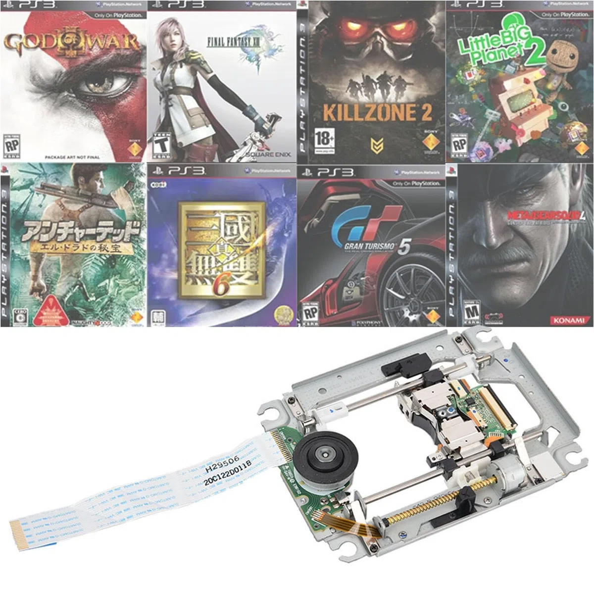 Bewinner Lente La Ser Sostitutiva, Lente La Ser PCB per Console di Gioco KEM-410ACA con Set di Chip Professional