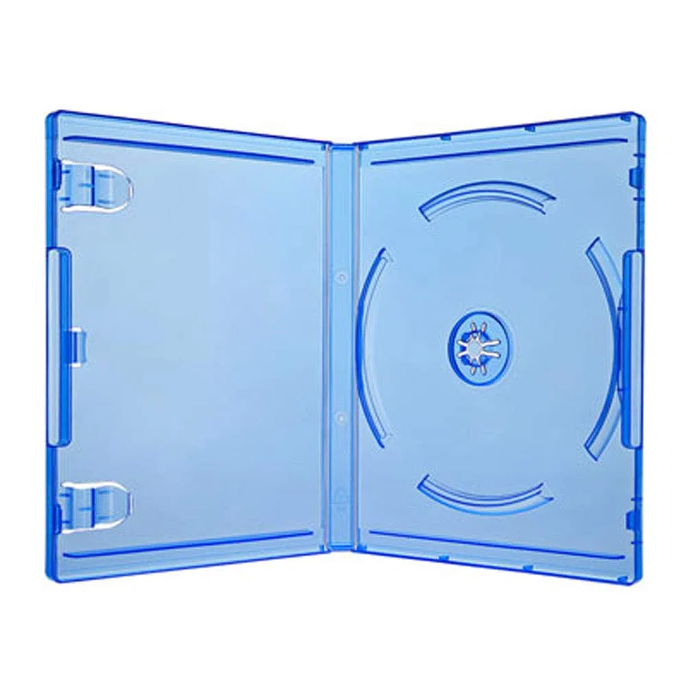Amaray Custodia per PS4, 10 pezzi, Dura, Blu