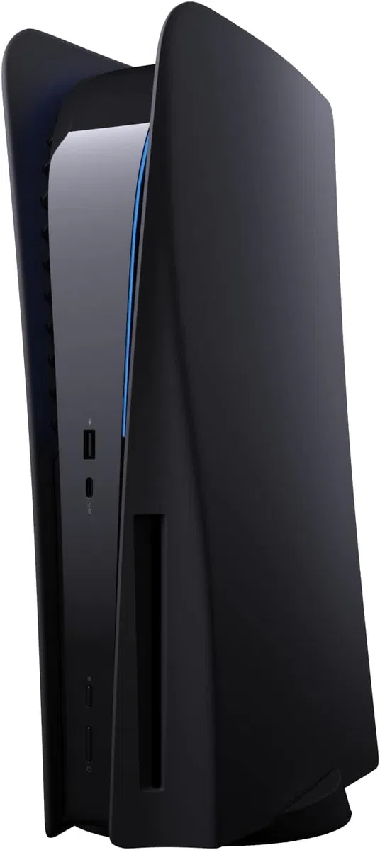 EGOTECH 5ides Custodia Protettiva per PS5 Disc Edition, Doppia Cover Antigraffio per Playstation 5, Custodia Prtettiva Antigraffio Antipolvere (BLACK)
