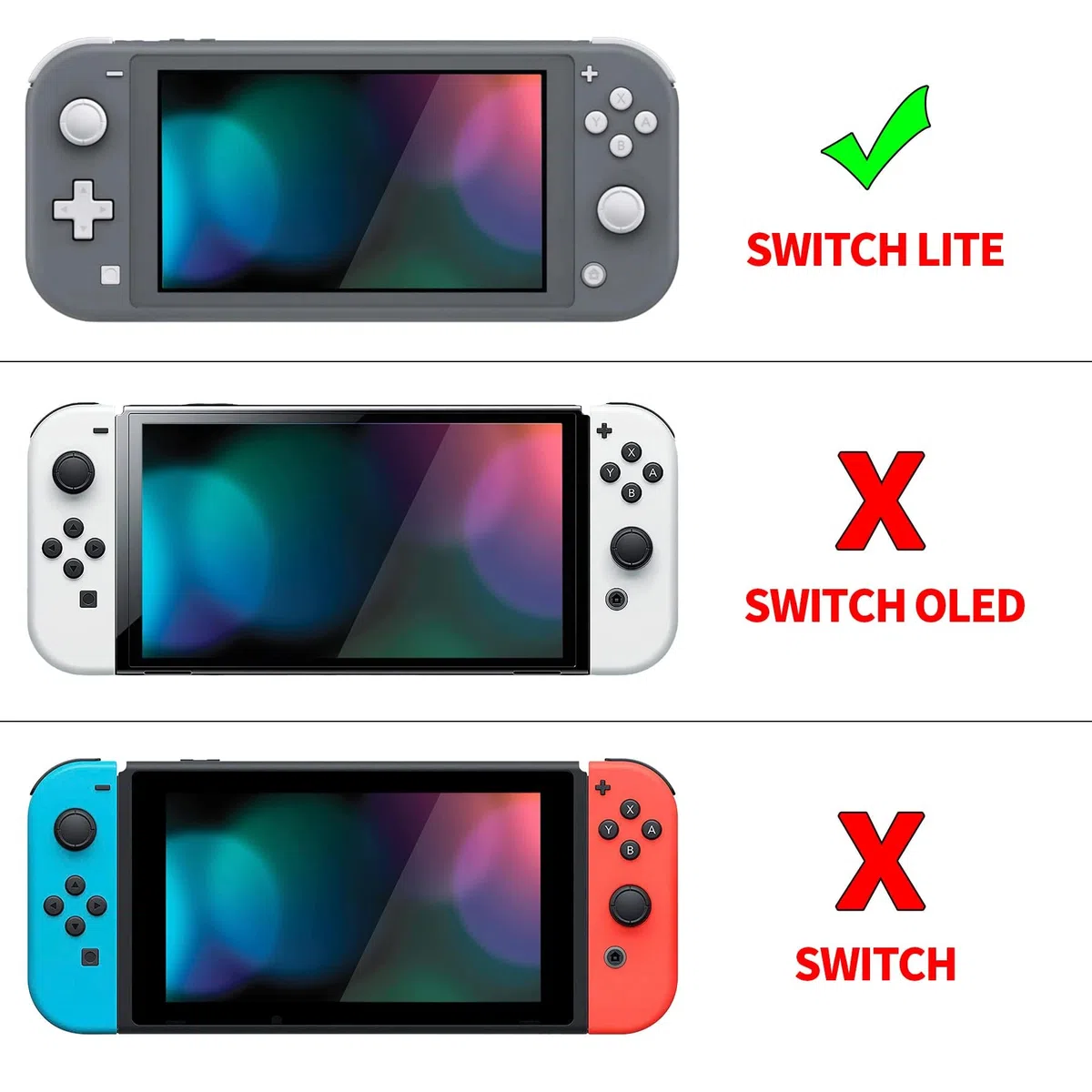 PlayVital Cover Custodia per Nintendo Switch Lite,Copertura Grip Ergonomica Rigida Pellicola Copri Analogici/Tasti Protezione per Switch Lite Console(ZealProtect)-Bianco