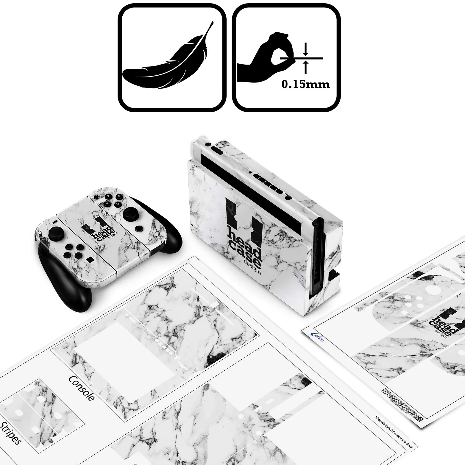 Head Case Designs Licenza Ufficiale Inter Milan Blu E Nero Logo Pieno Opaca in Vinile Sticker Gaming Pelle Adesivo Compatibile con Nintendo Switch Lite
