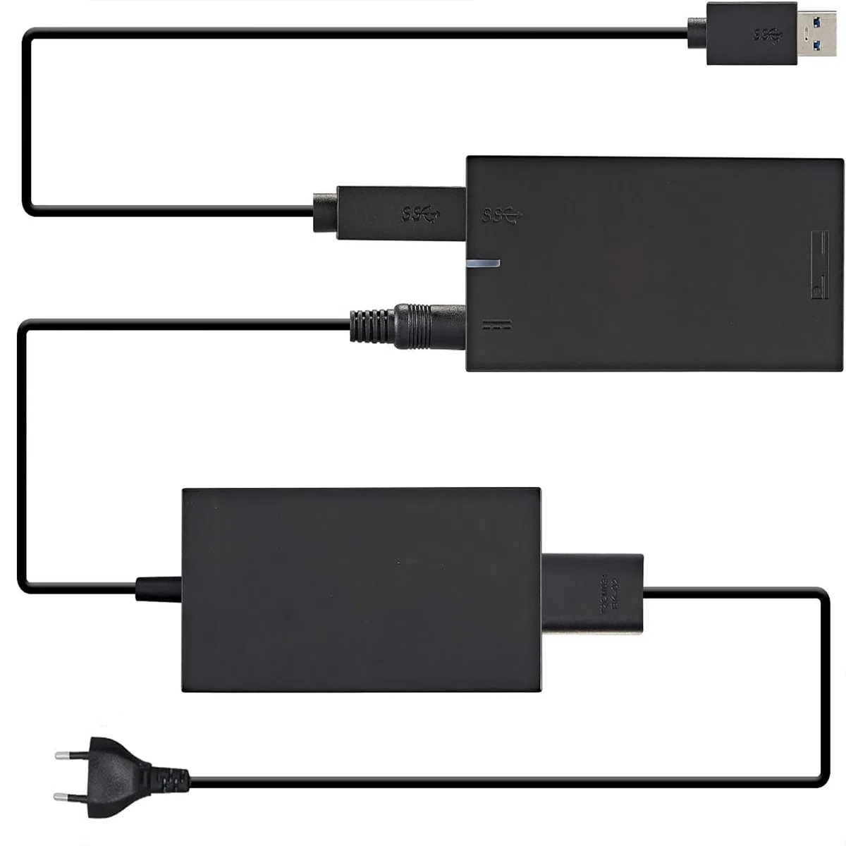Adattatore per Xbox One S, X, Windows PC Alimentatore per Xbox 1S, 1 sensore Kinect 2.0 per PC Windows 10, 8.1, 8