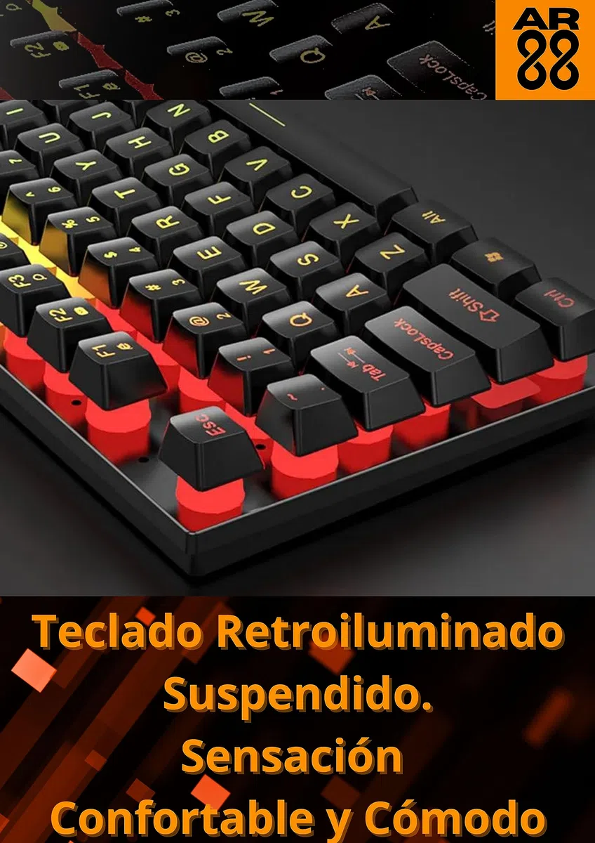 -Combo Gaming 5 in 1-Kit Completo per Giocatori-Include Tastiera meccanica retroilluminazione RGB-Mouse ergonomico ottico 4000 DPI-Cuffie audio stereo microfono-Copri webcam-Perfetto per principianti-