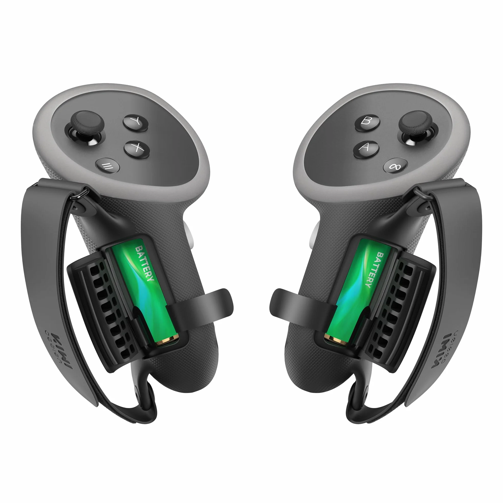 KIWI design Comfort Controller Manopole compatibili con Meta Quest 3S/Quest 3 accessori, cinghia a mano con apertura della batteria